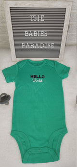 Hello World Design Onesie