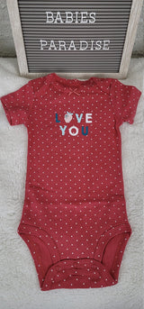 love you girl onesie white dots red onesie 12-month baby girl onesie trendy infant baby bodysuit baby shower gifts stylish onesie.jpg