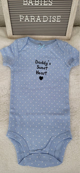 Daddy&#39;s Sweet Heart Onesie