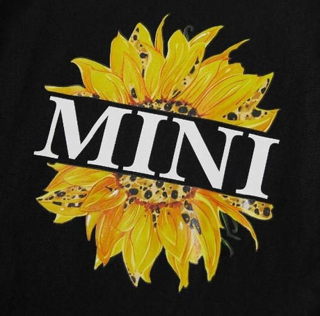 Sunflower Mom and Mini Matching Cotton Blend Tops
