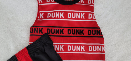 2 Pcs Basketball Boys Tank Top Set