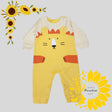 Vintage Style Cotton Baby Romper: Unisex Long Sleeve Pajamas