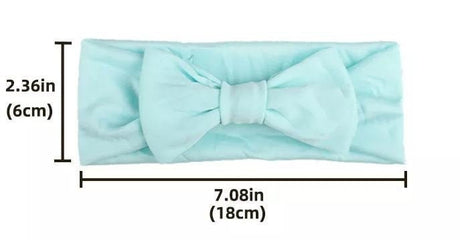 Baby Bowknot Headband: Soft Cotton-Spandex Blend