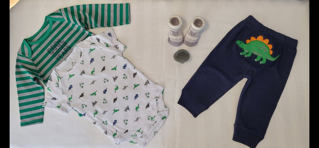 Baby Clothes 3pcs Dino Pattern Design