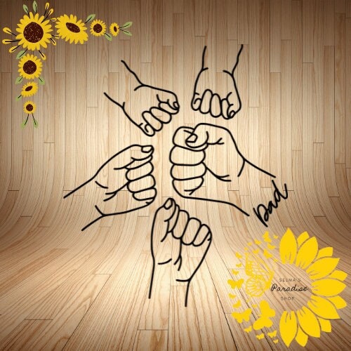 Personalized Dad Fist Bump Shirt: Custom Father's Day Tee