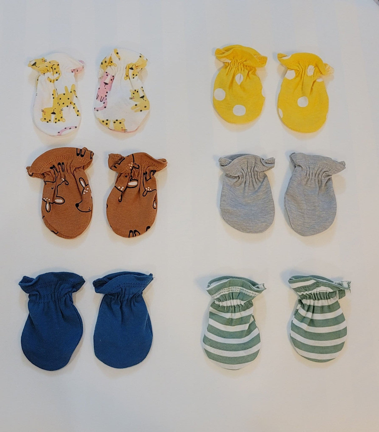 Baby Mittens: Newborn No-Scratch Gloves, Stay-On Elastic Cuff