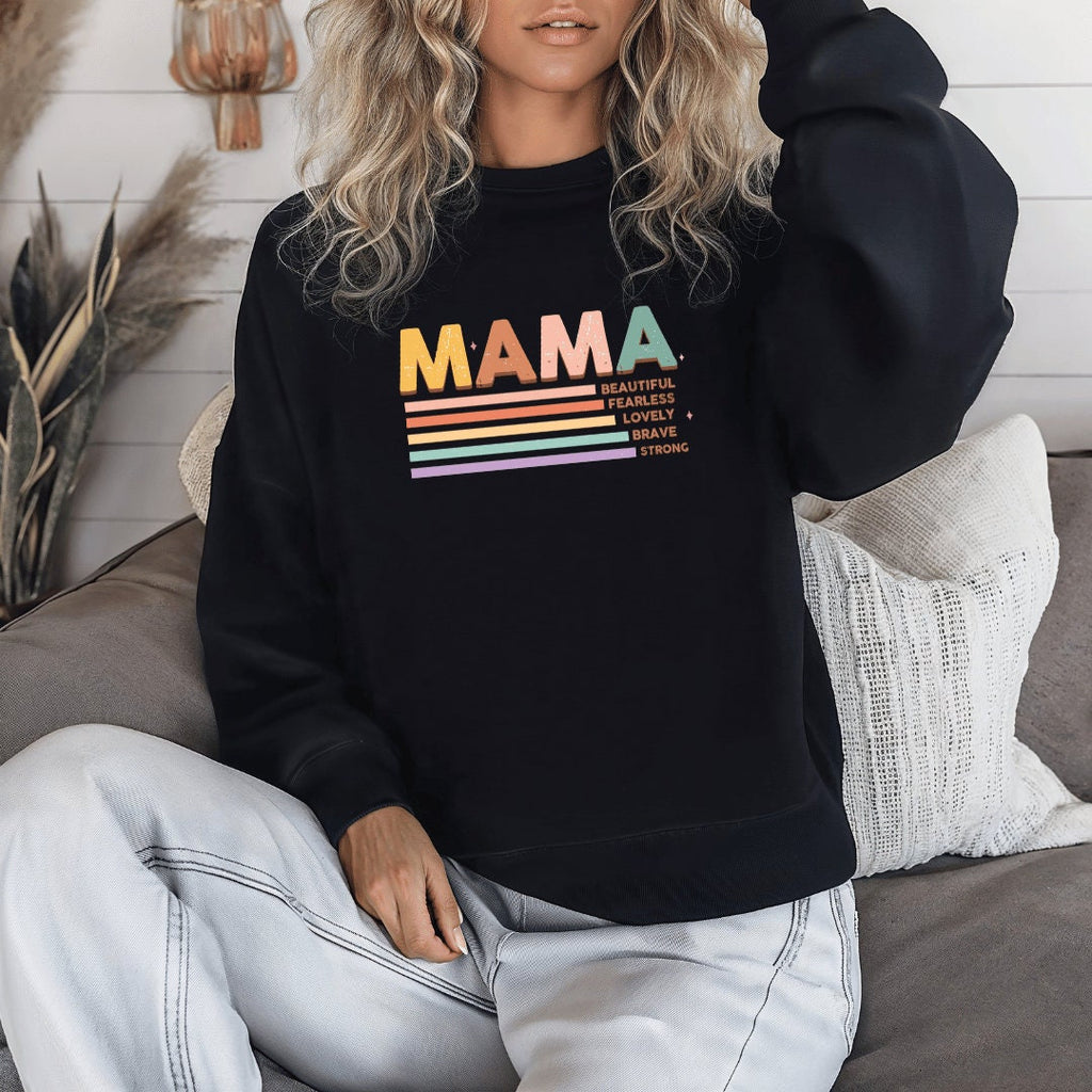 MamaTrendy Personalized Sweatshirt, Custom Crew-neck, Your Text Design, For Her, Unisex Sweatshirt, Mother Day Gift Idea, Any Occasion