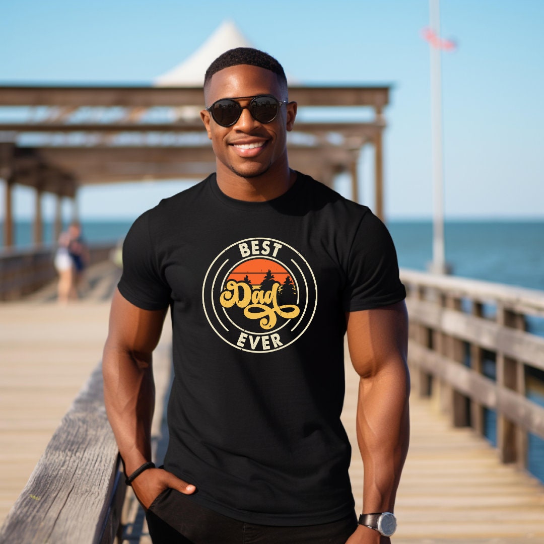 Ever T-Shirt, Father's Day Gift, Graphic Tee, Casual Black, White Dad Design, Comfortable Short