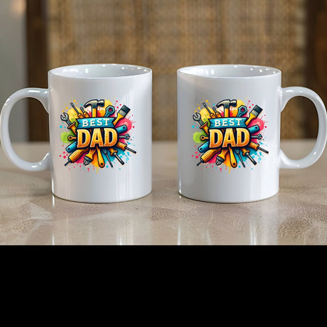 Best Dad Design, Personalized Mugs, Custom Coffee-Tea Cup, Birthday Gift, Gift for Him, Father Day Gift Mug, Gift Occasions.
