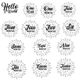 Trendy Onesie, Milestone Design, Custom Onesie, Baby Onesie, Birthday Gift, White Onesie, Unisex Onesie, Baby Onesie Gift, Baby Bodysuit