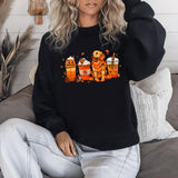 Fall Season Sweatshirt, Pumpkin Design, Coffee Design, Gift Idea, For Him, For Her, Unisex gift, Unisex Sweatshirt, Stylish Sweatshirt
