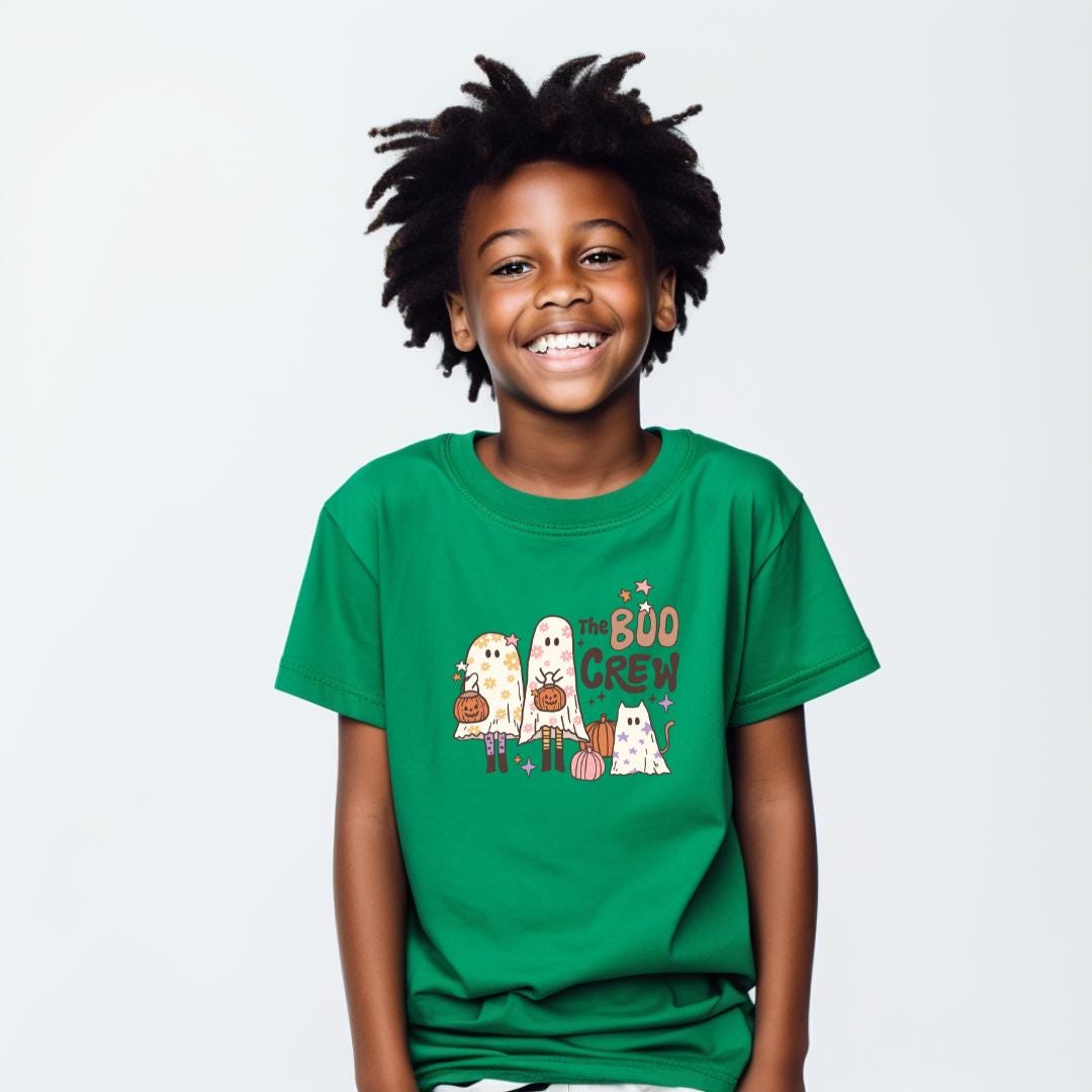 Kids Halloween Shirt, Trendy custom t shirt, Girls/Boy shirt, Birthday Gift, holiday Gift, Unisex T shirts, DTF images