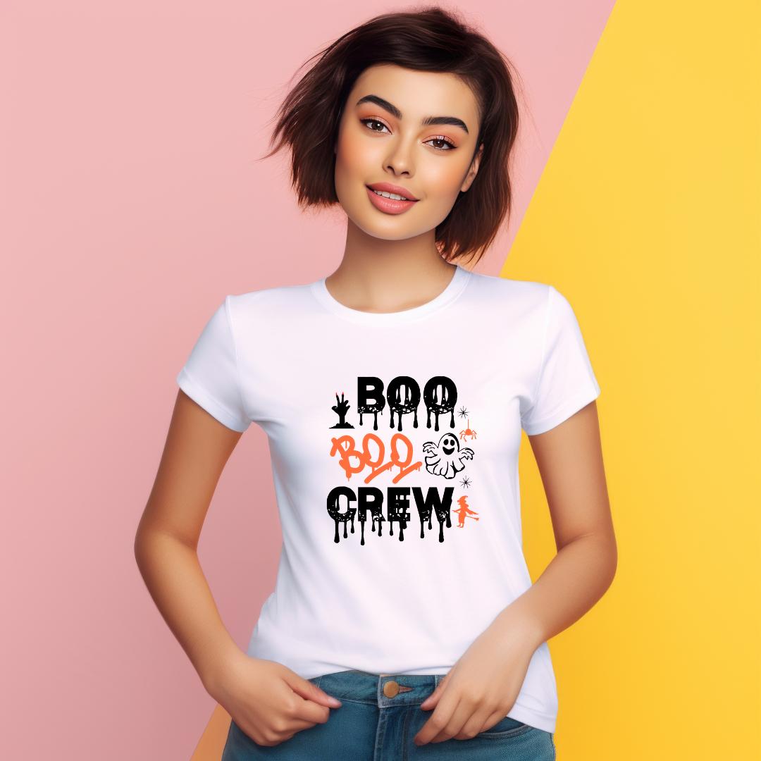 Personalized Boo Crew Shirt: Custom Halloween T-Shirt