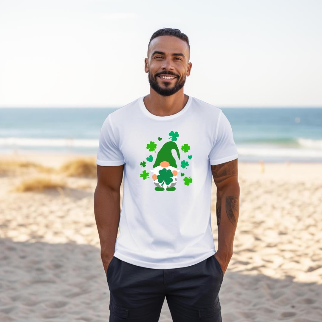 Personalized St. Patrick's Day Shirt: Lucky Gnome Graphic Tee