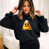 Boo Sweatshirt: Halloween Candy Corn Graphic Pullover
