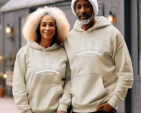 Embroidery Design Hoodie, Personalized Hoodie, Gift, Unisex Hoodie, Beige Hoodie,Christmas Hoodie, Design Hoodie,Soft Embroidery,Embroidered