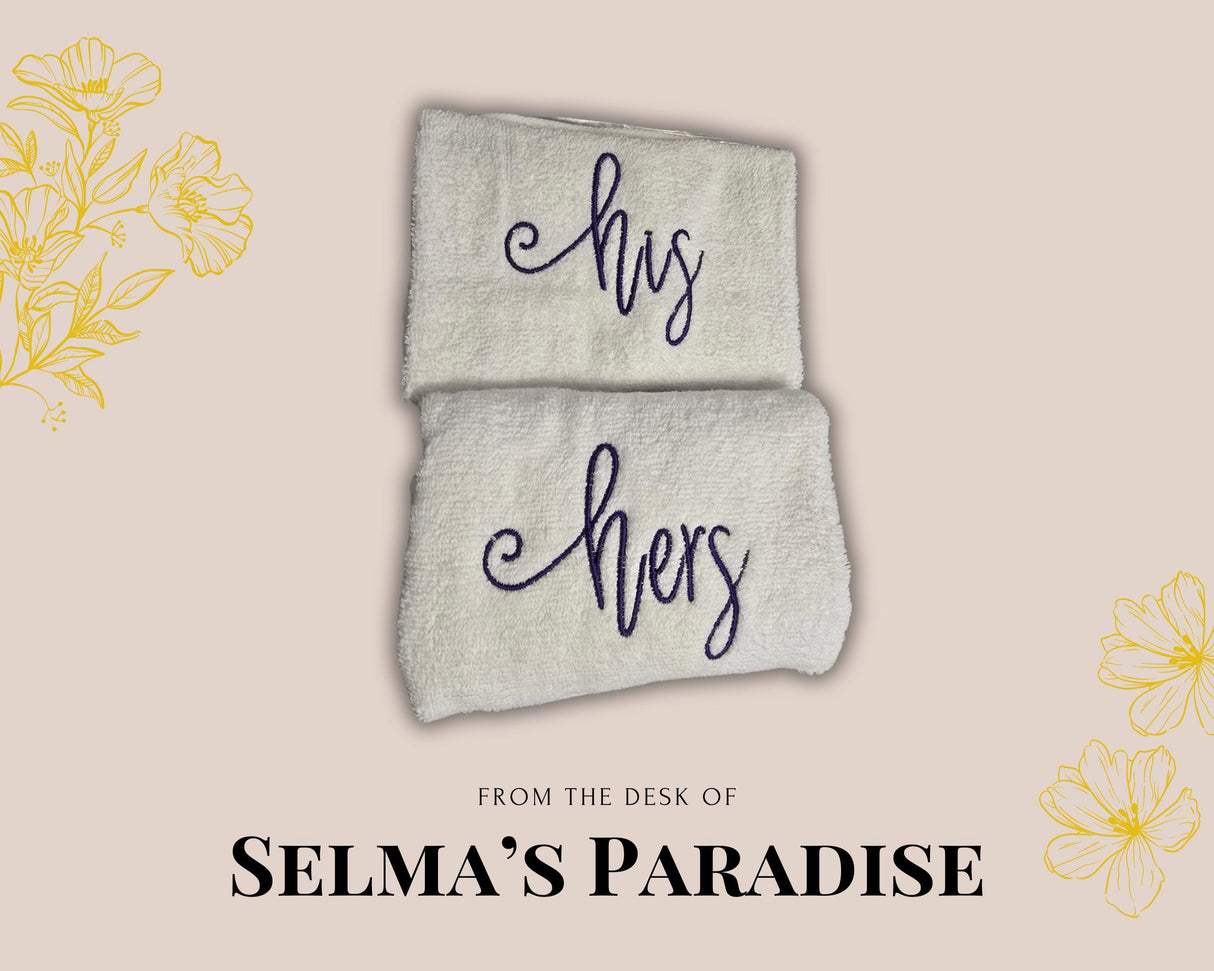 His And Hers Towels, Personalized Hand Towels ,Custom Embroidered Hand Towels, Personalized Unique Hand Towels, Embroidery Hand Towels