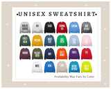 Personalized Sweatshirt, Custom Crew-neck sweatshirt, College Sweatshirt, His or Hers, Gift Sweatshirt, Embroidery Sweatshirt