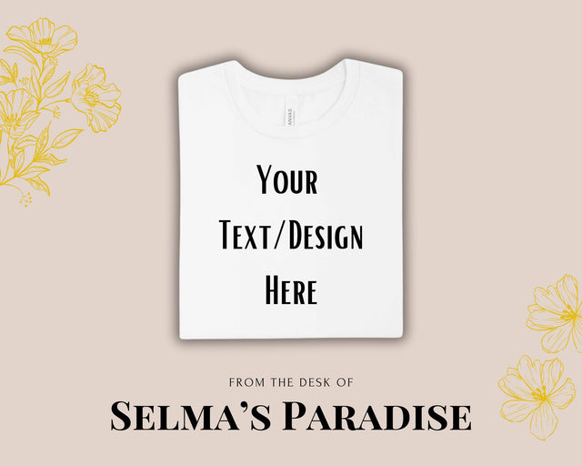 Personalized Oversized Graphic Tee Unisex Short Sleeve Shirt Custom Text Trendy Casual Top