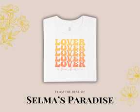 Lover Design T-Shirt, Unisex Custom, Short Sleeve Tee, Aesthetic Soft, Personalized, Valentine's Gift