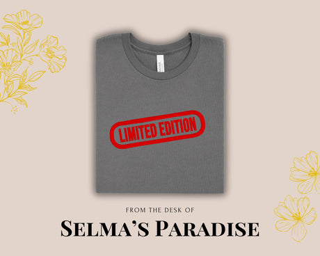 Limited Edition Embroidery, Custom Embroidered T-Shirt, Personalized Embroidery Design Trendy T-Shirt, Aesthetic Summer Clothes,TShirtDesign