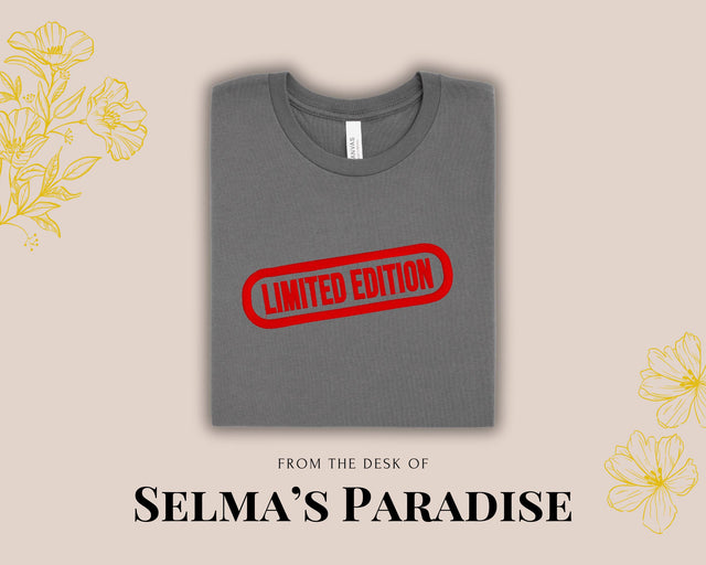 Limited Edition Embroidery, Custom Embroidered T-Shirt, Personalized Embroidery Design Trendy T-Shirt, Aesthetic Summer Clothes,TShirtDesign