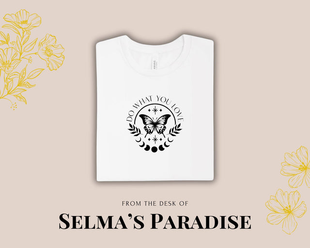 Personalized Butterfly T-Shirt: Celestial Moon Design