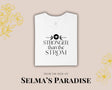 Stronger Than the Storm T-shirt, Personalized Oversized Unisex Tee, Short Sleeve Custom, Stylish Casual Graphic