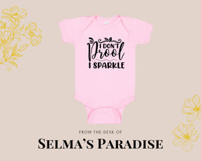 Personalized Onesie - I Don't Drool Print, Newborn Girl & Boy Outfit, Unisex Gift, Baby Clothes
