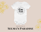 Custom Milestone Baby Onesie: Personalized Cotton Bodysuit