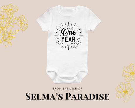 Custom Milestone Baby Onesie: Personalized Cotton Bodysuit