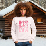 Spanish Stylish Sweatshirt Unisex Long Sleeve Personalized Diseño Maestra Graphic Sweater Cozy Casual Top