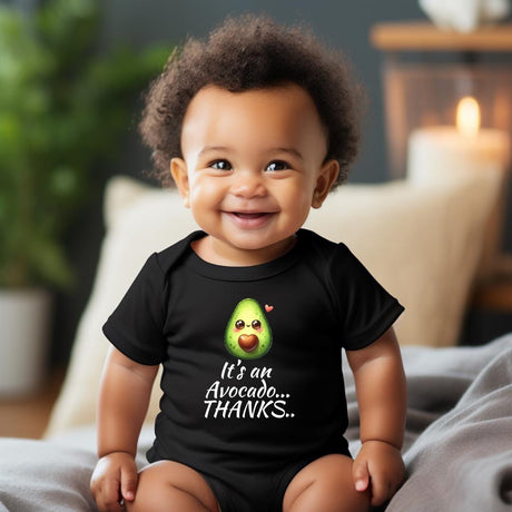 Avocado Onesie - Cute Personalized Newborn Bodysuit, Trendy Unisex Baby Shower Gift, Custom Printed Baby Bodysuit