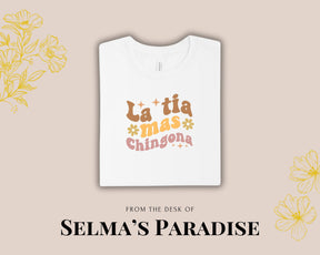 La Tia Mas Chingona , Personalized Stylish Spanish T-Shirt, Custom Unisex Short Sleeve Tee, Gift