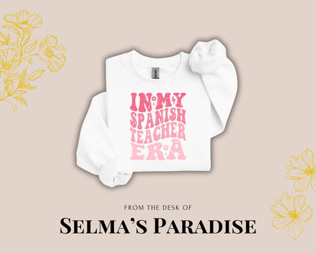 Spanish Sweatshirt, Personalized Sweater, Stylish Designs, Trendy Spanish Design, Custom Gift, Diseño en Español, Diseño Maestra.