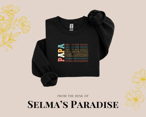 Spanish Papa Design Sweatshirt: Personalized Unisex Crew-Neck