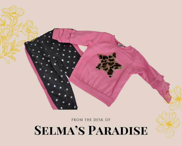 Girls Pink Set, Gray/Pink Stars Pants, Black Stars Pants, Girls Soft Clothing, Girls Shirt Designs and Pants, Girls Set, Girls Gift