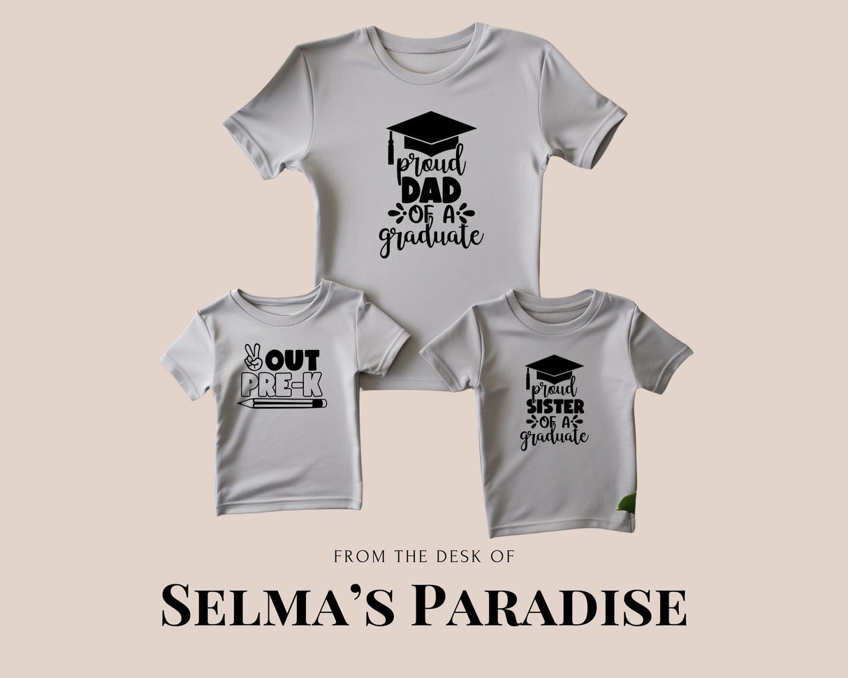 Personalized Graduation Shirt: Family Matching Graphic Tee