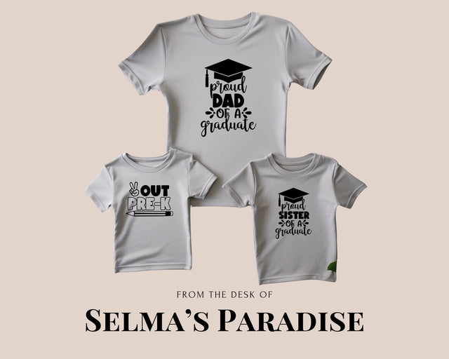 Personalized Graduation Shirt: Family Matching Graphic Tee