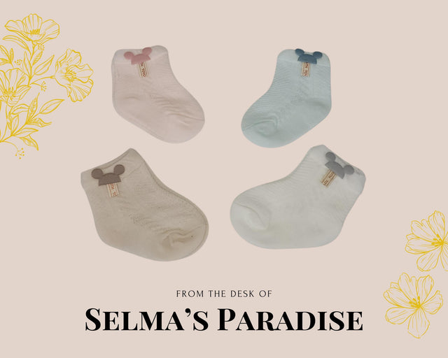 Organic Baby Mesh Breathable Children Socks, White/Pink/LightGreen/LightBlue/LightBrown, Newborn Socks, Baby Shower Gifts, Newborn Gifts