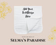 Personalized Cotton Burp Cloth: Custom Baby Name, Unisex Design