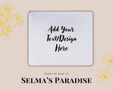Stitch Sublimation Mouse Pad: Custom Text & Photo, Office Desk Decor