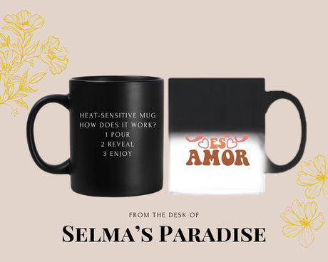 Dios Es Amor Spanish Coffee Mug: Personalized Ceramic Tea Cup, 15 oz