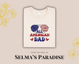 July 4th tee design, Personalized Shirt, Stylish Designs, Holiday T-shirt, Custom Unisex T-shirts, All American Dad, Custom Gift