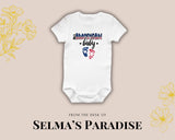 All American Baby Design, Cute Baby Onesie, Personalized Baby Onesie, Custom Baby Bodysuit, Baby Shower Gift, Birth Reveal Baby Onesie