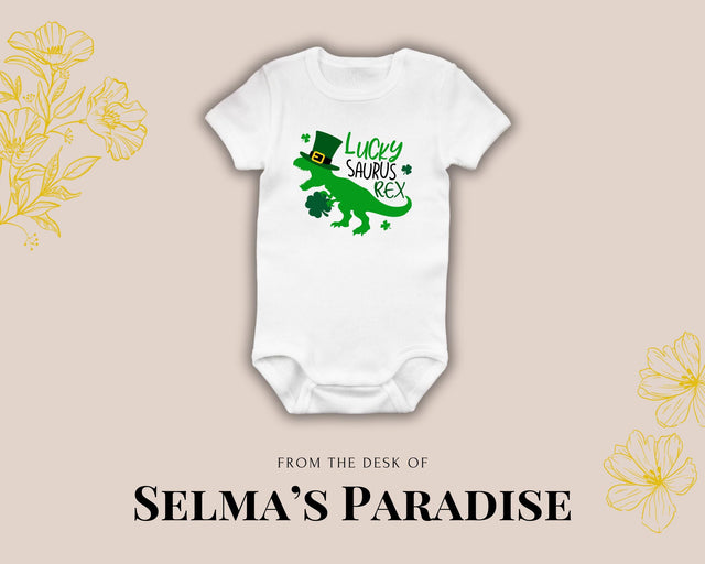 Lucky,Blessed,StPatrickUnisexOnesie, PersonalizeOnesie, Custom for Baby, LastName/FirstNameOnesie, BabyAnnouncementOnesie, Short/LongSleeve