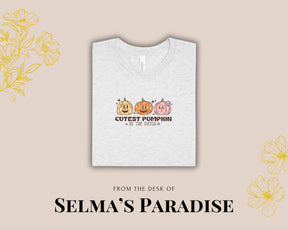 Tops and Tees Kids Halloween Shirt, Cutest Pumpkin Tee, Spooky Season Unisex T-Shirt, Trendy Birthday Gift for Kids