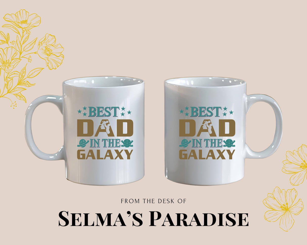 Personalized in the Galaxy, Space Themed Ceramic, Coffee Cup, Father's Day Gift, Custom Dad Gift, Funny Mug, 11 oz