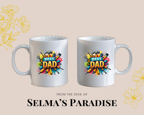 Best Dad Design, Personalized Mugs, Custom Coffee-Tea Cup, Birthday Gift, Gift for Him, Father Day Gift Mug, Gift Occasions.