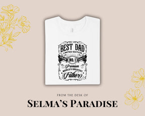 Dad T-Shirt, Customizable Short Sleeve Tee, Personalized Father's Day Gift, Graphic Printed Casual